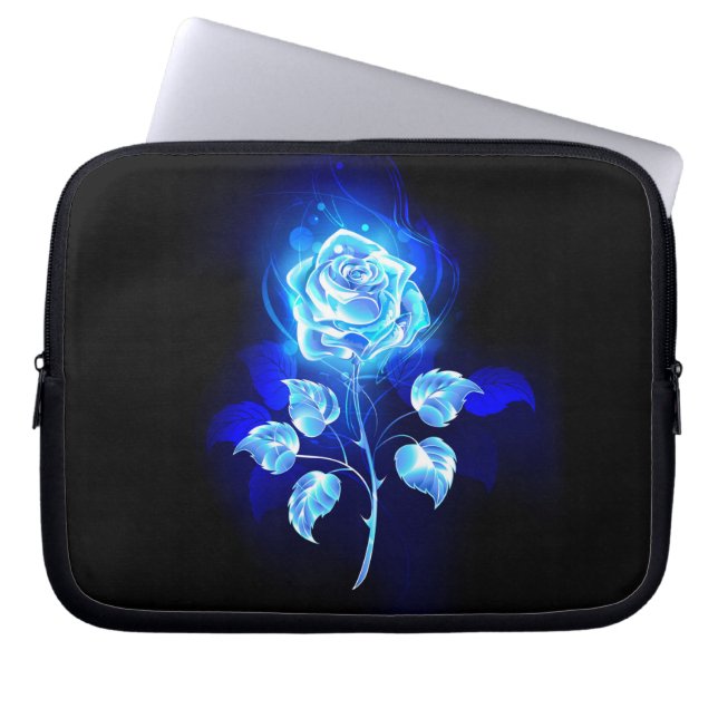 Housse Pour Ordinateur Portable Rose bleu brûlant (Devant)