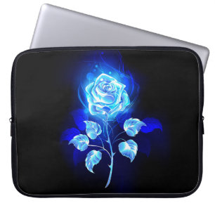 Housse Pour Ordinateur Portable Rose bleu brûlant