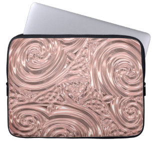 Housse Pour Ordinateur Portable Rose or élégant victorien