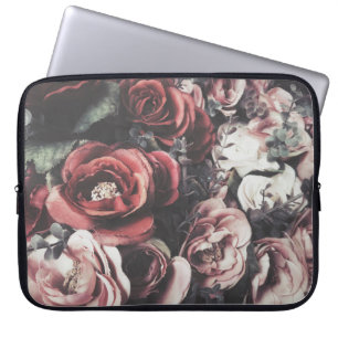 Housse Pour Ordinateur Portable roses vintages, arrière - plan, bouquet, fleur, de