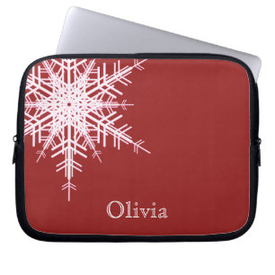 Housse pour ordinateur portable Rouge Neigeux