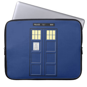 Housse Pour Ordinateur Portable Royaume-Uni - Blue Police Public Call Box 1