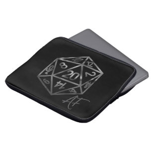 Housse Pour Ordinateur Portable RPG Crit AF   Imaginaire Tabletop Retro Gamer Dice