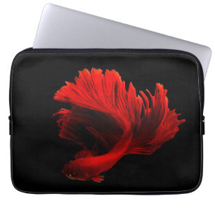 Housse Pour Ordinateur Portable Ruby Red Siamese Lutter contre le poisson