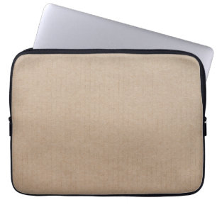Housse Pour Ordinateur Portable Rustique Kraft papier blanc Modèle personnalisé
