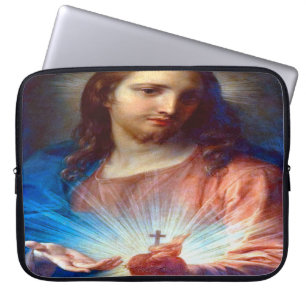 Housse Pour Ordinateur Portable Sacré Coeur de Jésus