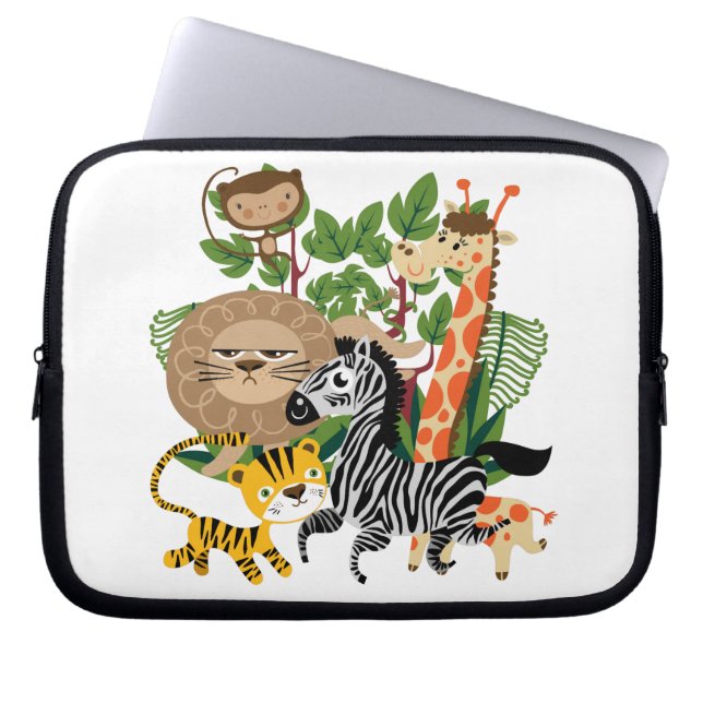 Housse Pour Ordinateur Portable Safari animal (Devant)