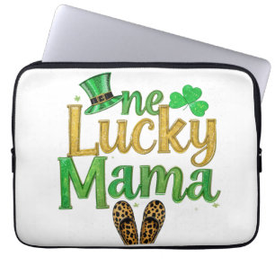 Housse Pour Ordinateur Portable Saint Patrick chanceuse Maman