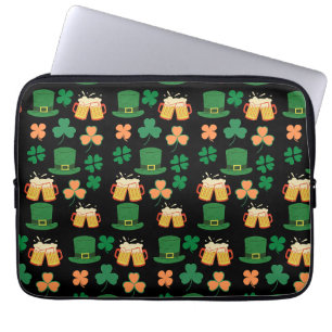 Housse Pour Ordinateur Portable Saint patrick's day celtic, irish bière drôle, cha