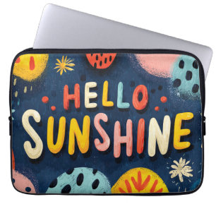 Housse Pour Ordinateur Portable Salutation joyeuse "Bonjour Sunshine"