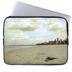 Housse Pour Ordinateur Portable Sandales sur la plage tropicale