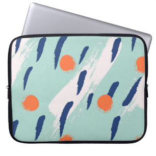 Housse Pour Ordinateur Portable Sans couture abstraite dessinée à la main formes p