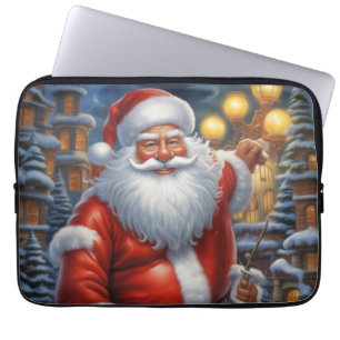 Housse Pour Ordinateur Portable Santa Clause Joyeux Noël Bonne année