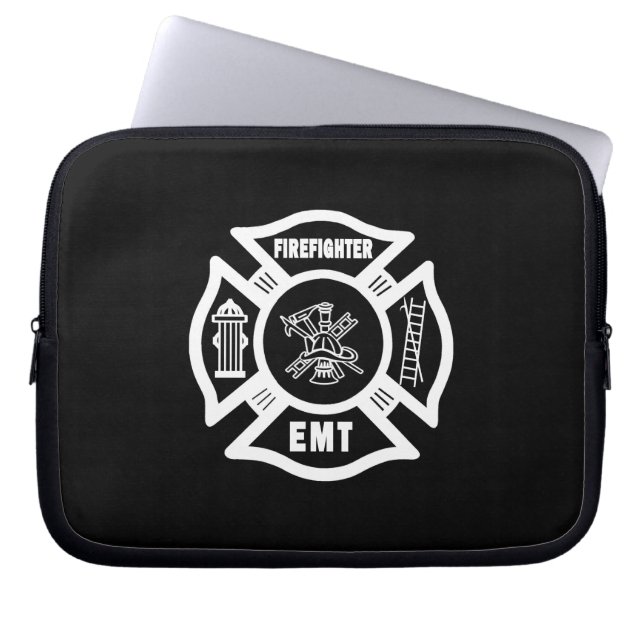 Housse Pour Ordinateur Portable Sapeur-pompier EMT (Devant)