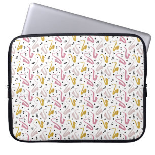 Housse Pour Ordinateur Portable Saxophone Lecteur Musicien Jazz