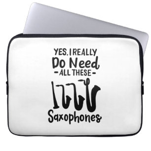 Housse Pour Ordinateur Portable Saxophone - Types de saxophones