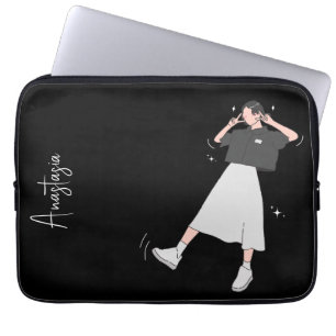 Housse Pour Ordinateur Portable "Say Cheese" Aesthétique fille personnalisable
