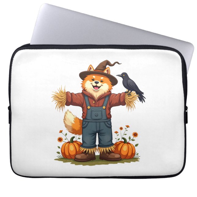 Housse Pour Ordinateur Portable Scarecrow Samoyé Dog (Devant)