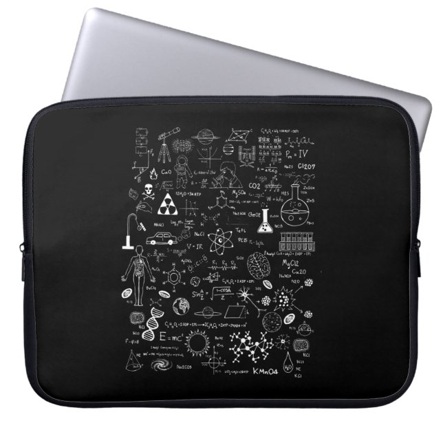 Housse Pour Ordinateur Portable Science Physique Chimie Biologie Astronomie (Devant)