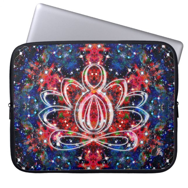 Housse Pour Ordinateur Portable Scintillation Zen Lotus (Devant)