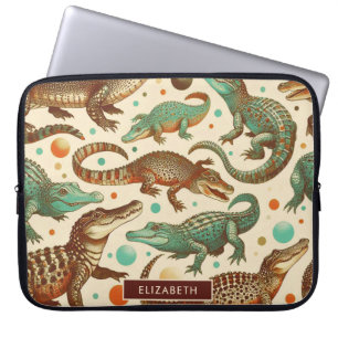 Housse Pour Ordinateur Portable Seamlees d'alligator vintages