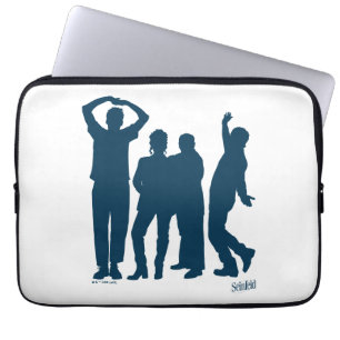 Housse Pour Ordinateur Portable Seinfeld Graphique de silhouette de groupe