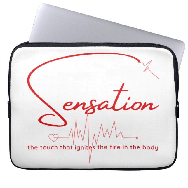 Housse Pour Ordinateur Portable Sensation Pouls Lignée (Devant)
