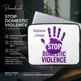 Housse Pour Ordinateur Portable Sensibilisation à la violence domestique personnal