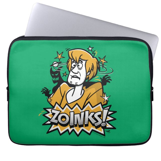 Housse Pour Ordinateur Portable Shaggy "Zoinks !" Graphic halftone (Devant)