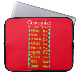 Housse Pour Ordinateur Portable SIGNE DES VILLES DU Maine Thunder_Cove