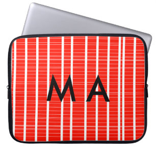 Housse Pour Ordinateur Portable Simple monogramme ajouter votre nom lettre man min