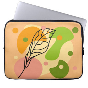 Housse Pour Ordinateur Portable Sites abstraits intéressants avec feuilles