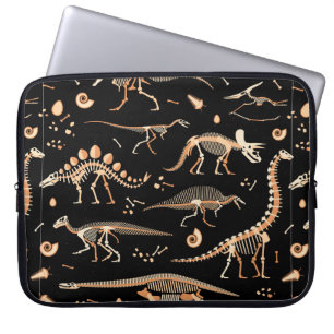 Housse Pour Ordinateur Portable Skeletons de dinosaures et fossiles motif