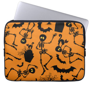 Housse Pour Ordinateur Portable Skeletons d'Halloween Macabre Dance
