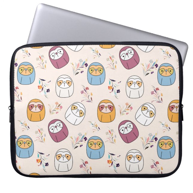Housse Pour Ordinateur Portable Sleepy Sloth (Devant)