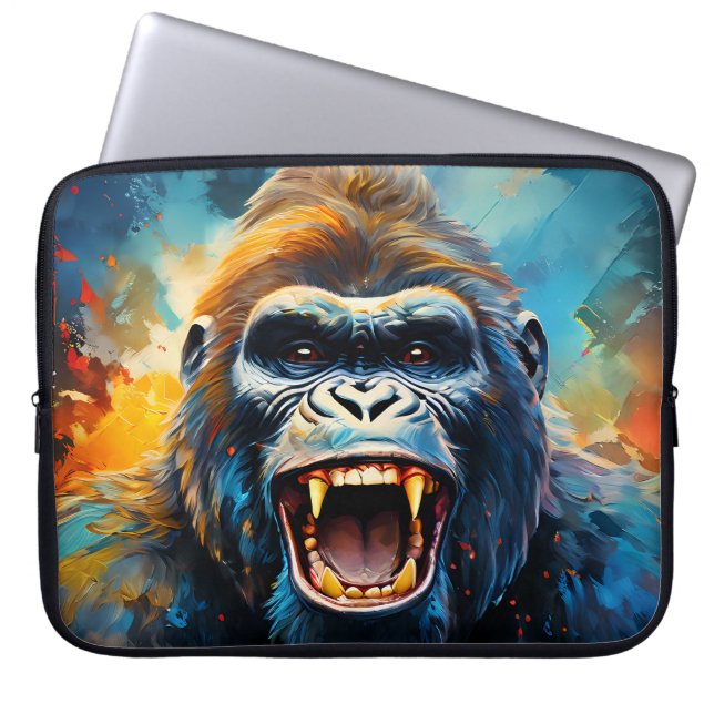 Housse Pour Ordinateur Portable Smiling gorilla (Devant)