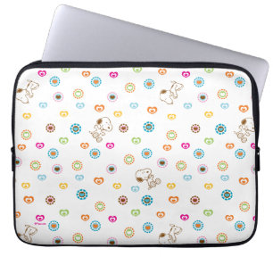 Housse Pour Ordinateur Portable Snoopy Colorful Hearts Motif