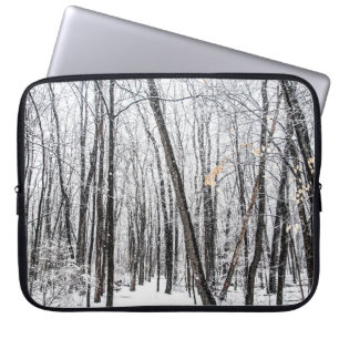 Housse Pour Ordinateur Portable Snowy Scene dans Woodland Michigan