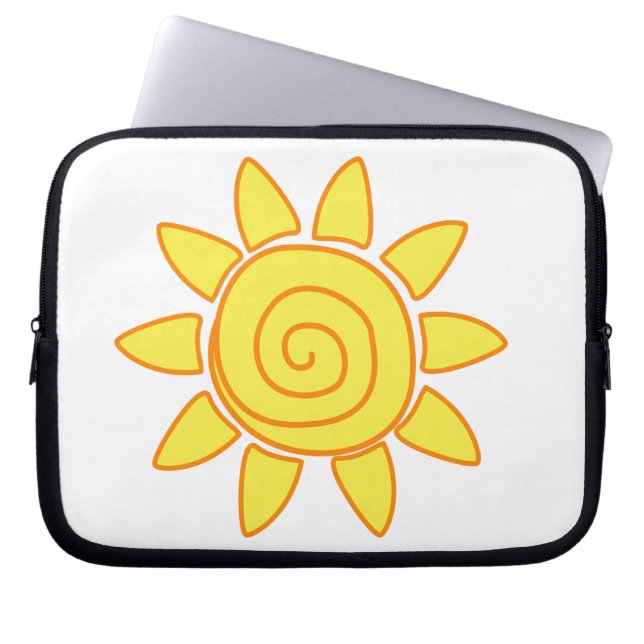 Housse Pour Ordinateur Portable soleil (Devant)