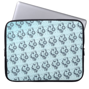 Housse Pour Ordinateur Portable Soleil et Lune