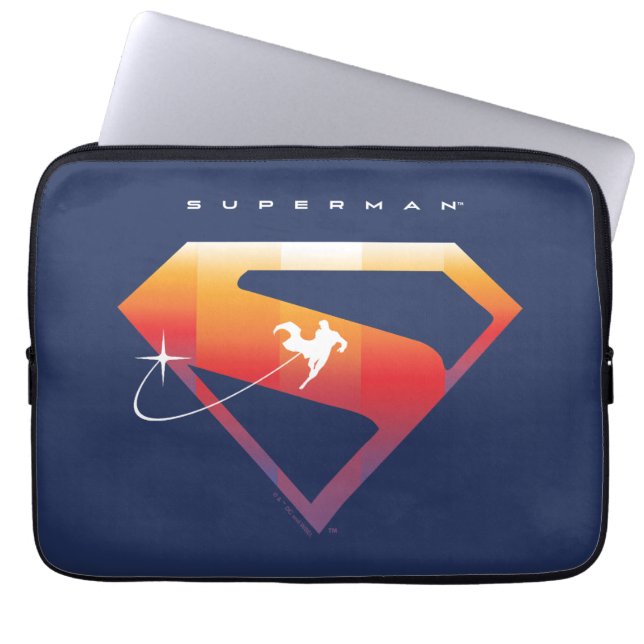 Housse Pour Ordinateur Portable Soleil Tourner Superman Shield (Devant)