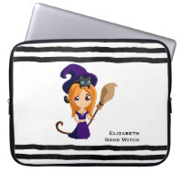 Sorcière mignonne en Casquette violet Halloween