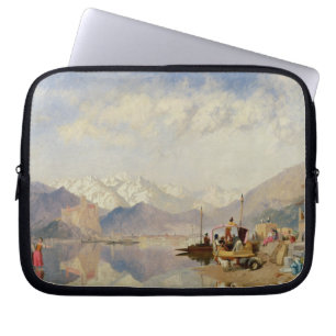 Housse Pour Ordinateur Portable Souvenirs du Lago Maggiore, jour du marché à