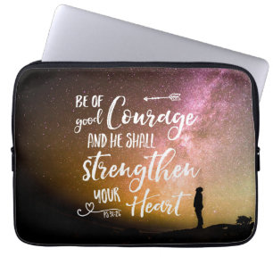 Housse Pour Ordinateur Portable Soyez de bon courage ciel nocturne - Ordinateur po