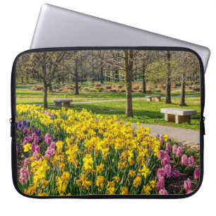 Housse Pour Ordinateur Portable Spring Season Flower Garden