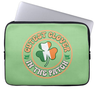 Housse Pour Ordinateur Portable St. Patrick's Day Charm Cutest Clover dans le Patc