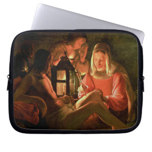 Housse Pour Ordinateur Portable St SebastiAn tendu par la femme sainte (l'huile