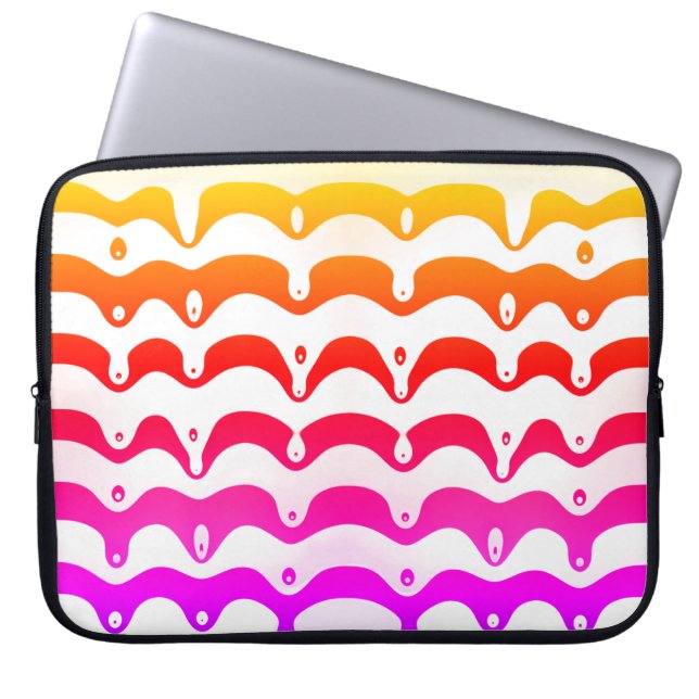 Housse Pour Ordinateur Portable Stripes de Jazzy Tropical (Devant)