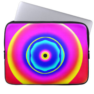 Housse Pour Ordinateur Portable Style Art Motif Dessiné À La Main Colorée