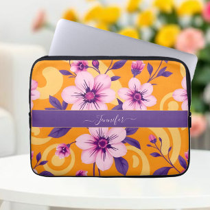 Housse Pour Ordinateur Portable Style Floral-Dopamine Été Vibrant -
